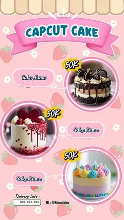 Cake bakery order