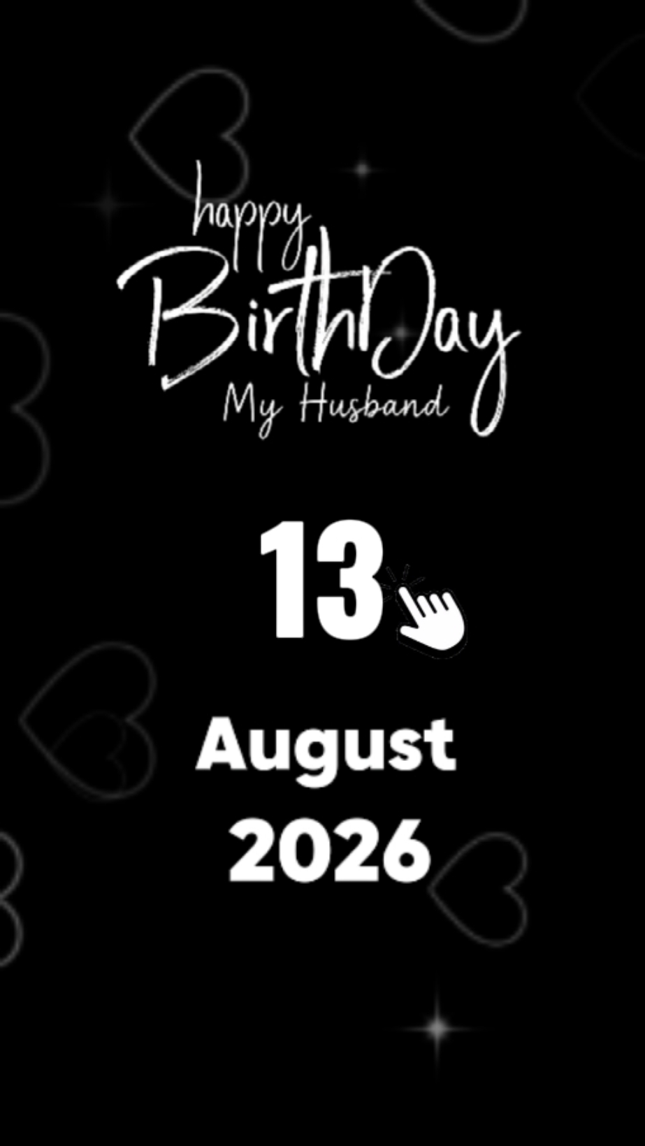 MARIDO HBD 13 DE AGOSTO