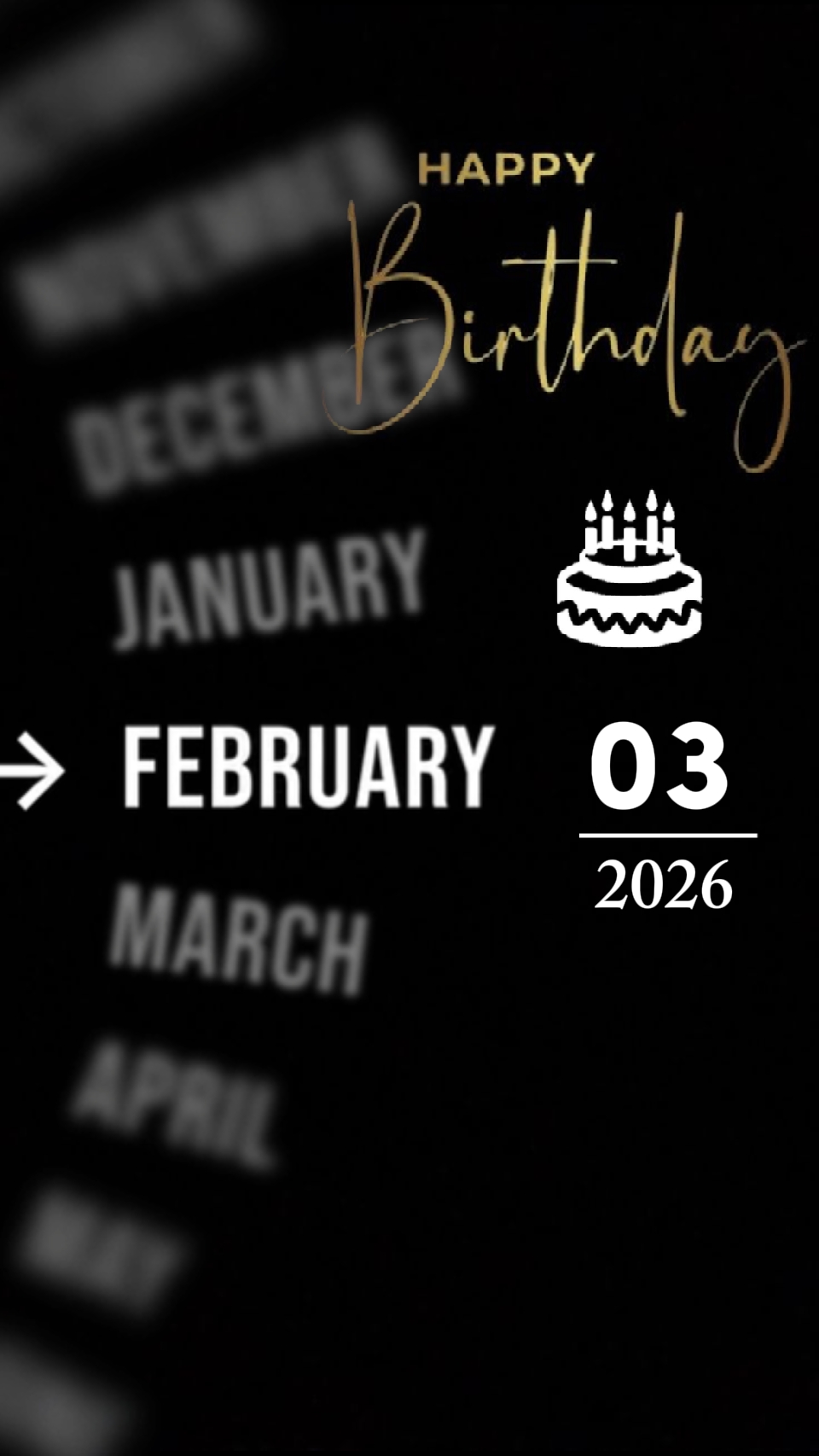 ANNIVERSAIRE 03 FÉVRIER