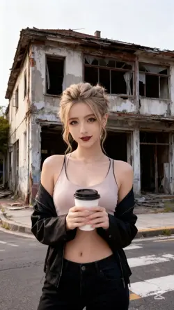 古い撮影場所からのポートレート