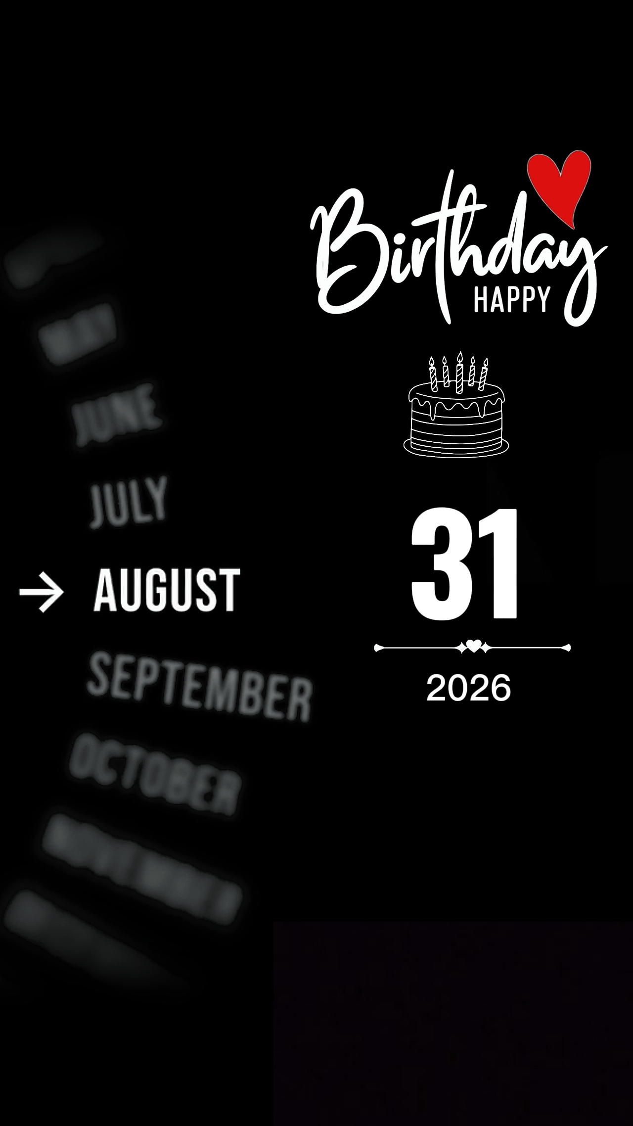 Cumpleaños 31 de agosto