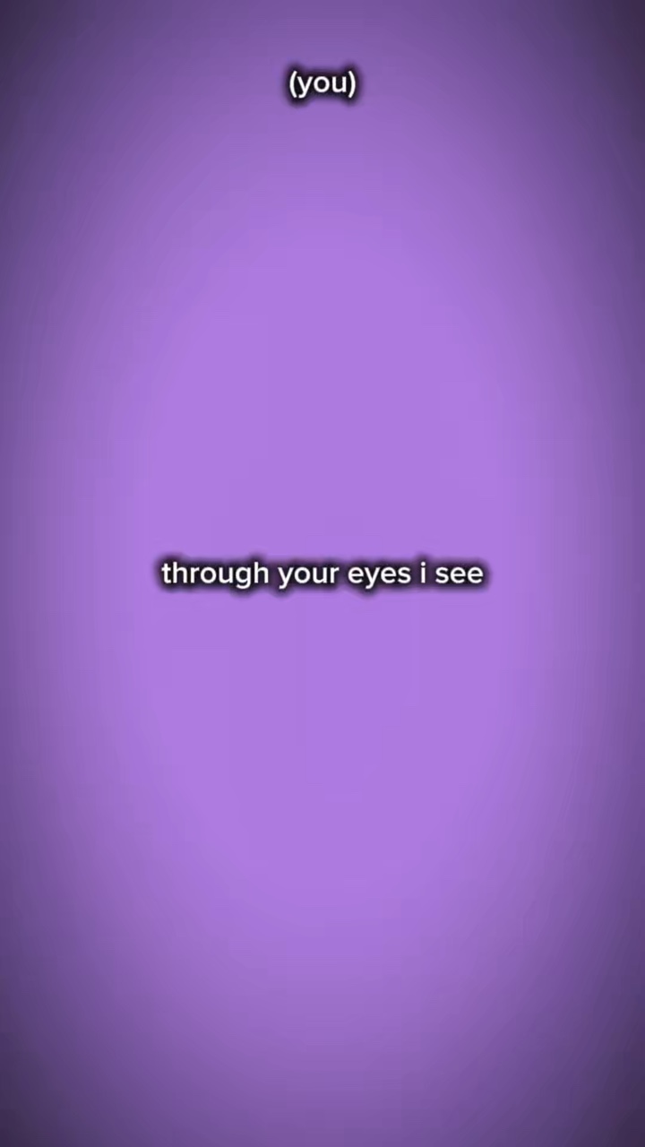 à travers tes yeux je 