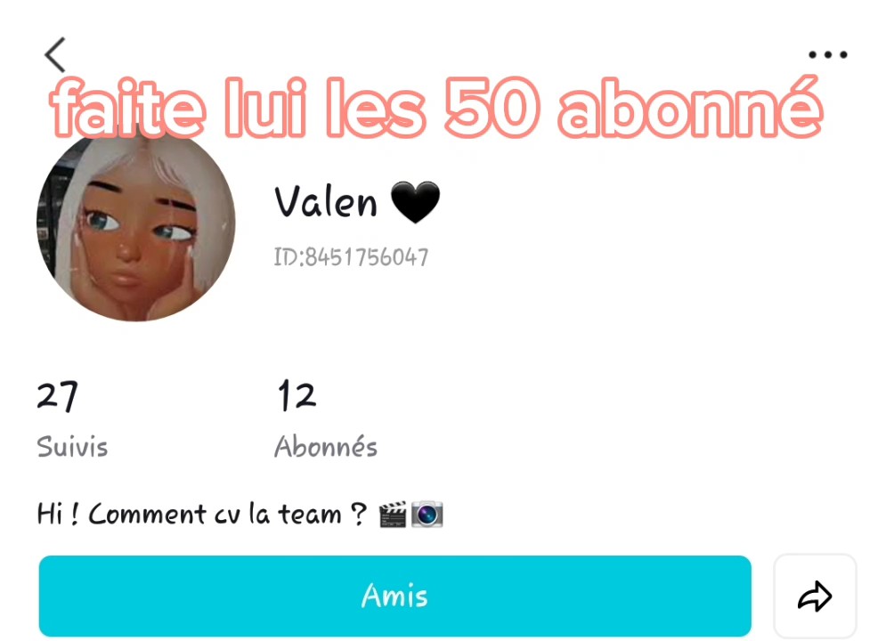 abonné vous a :
