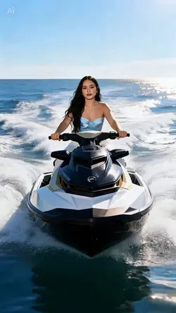 Riding Jet Ski