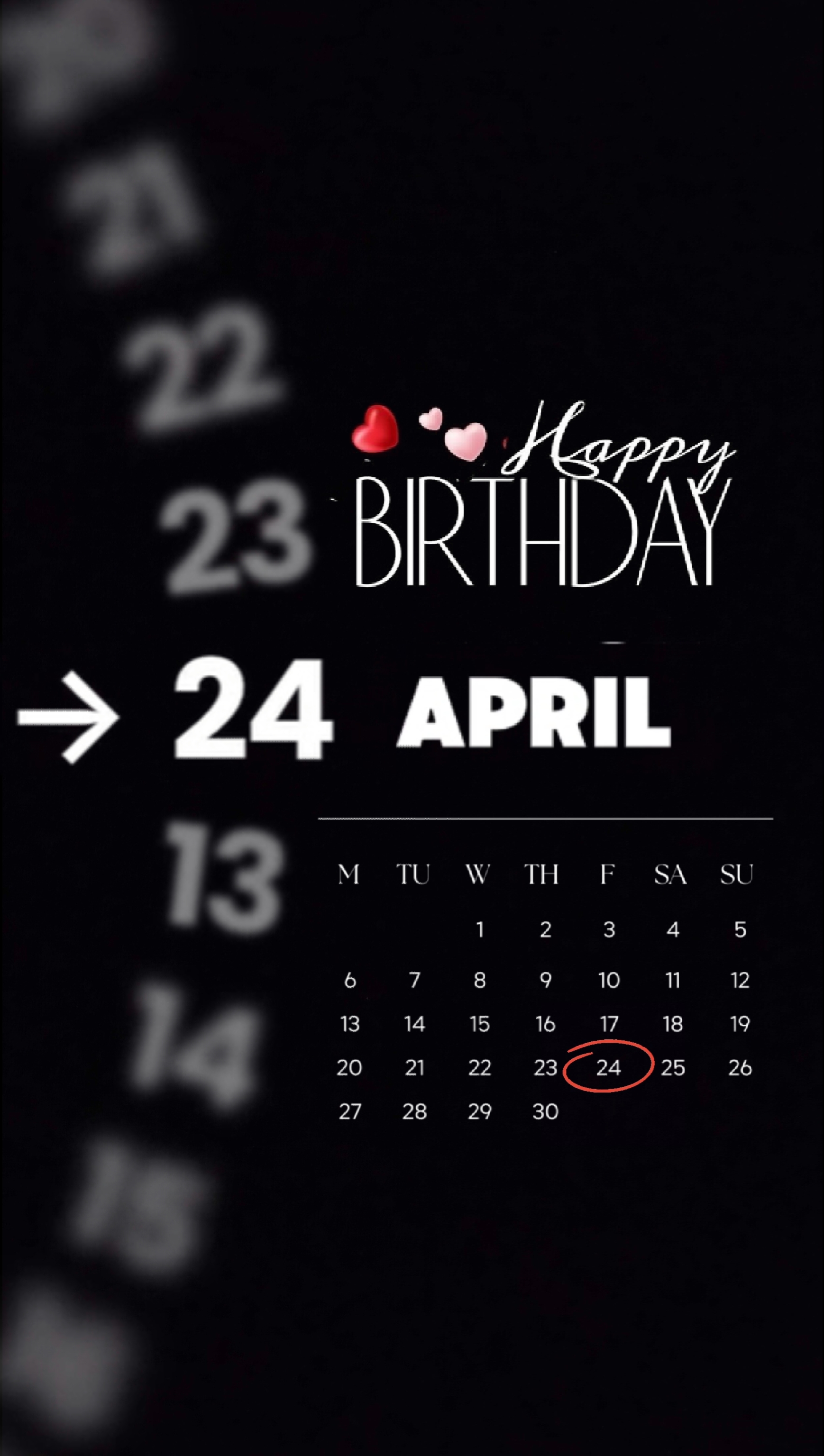 Cumpleaños 24 de abril 