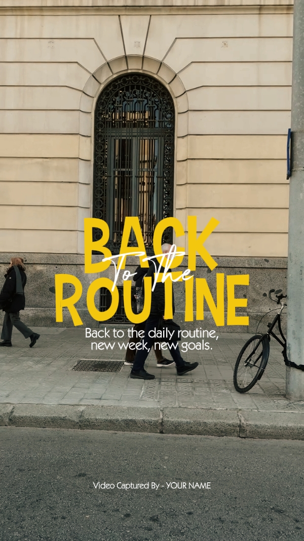 Back To The Routine