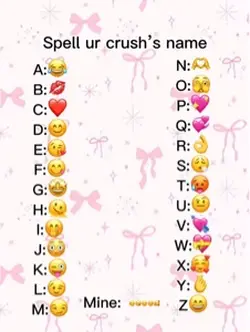 crush in emojis 