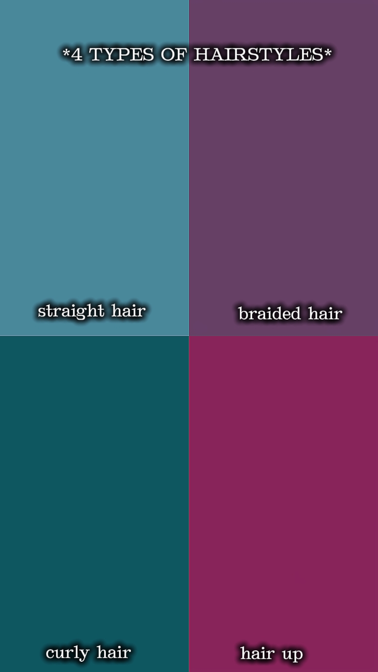  TYPES de coiffure