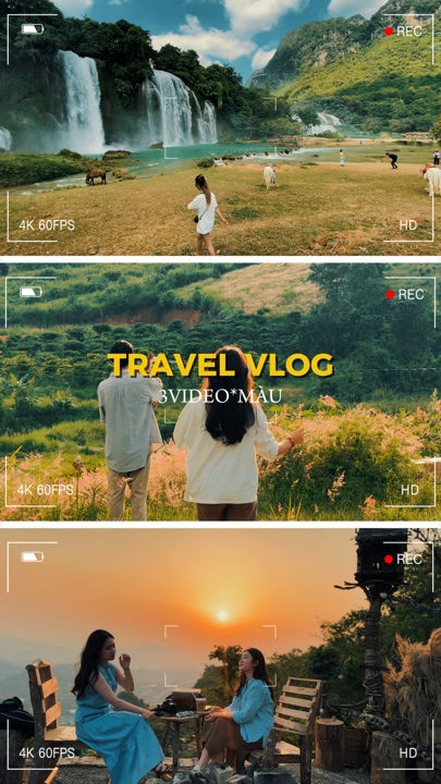 Vlog de voyage 3vidéo 