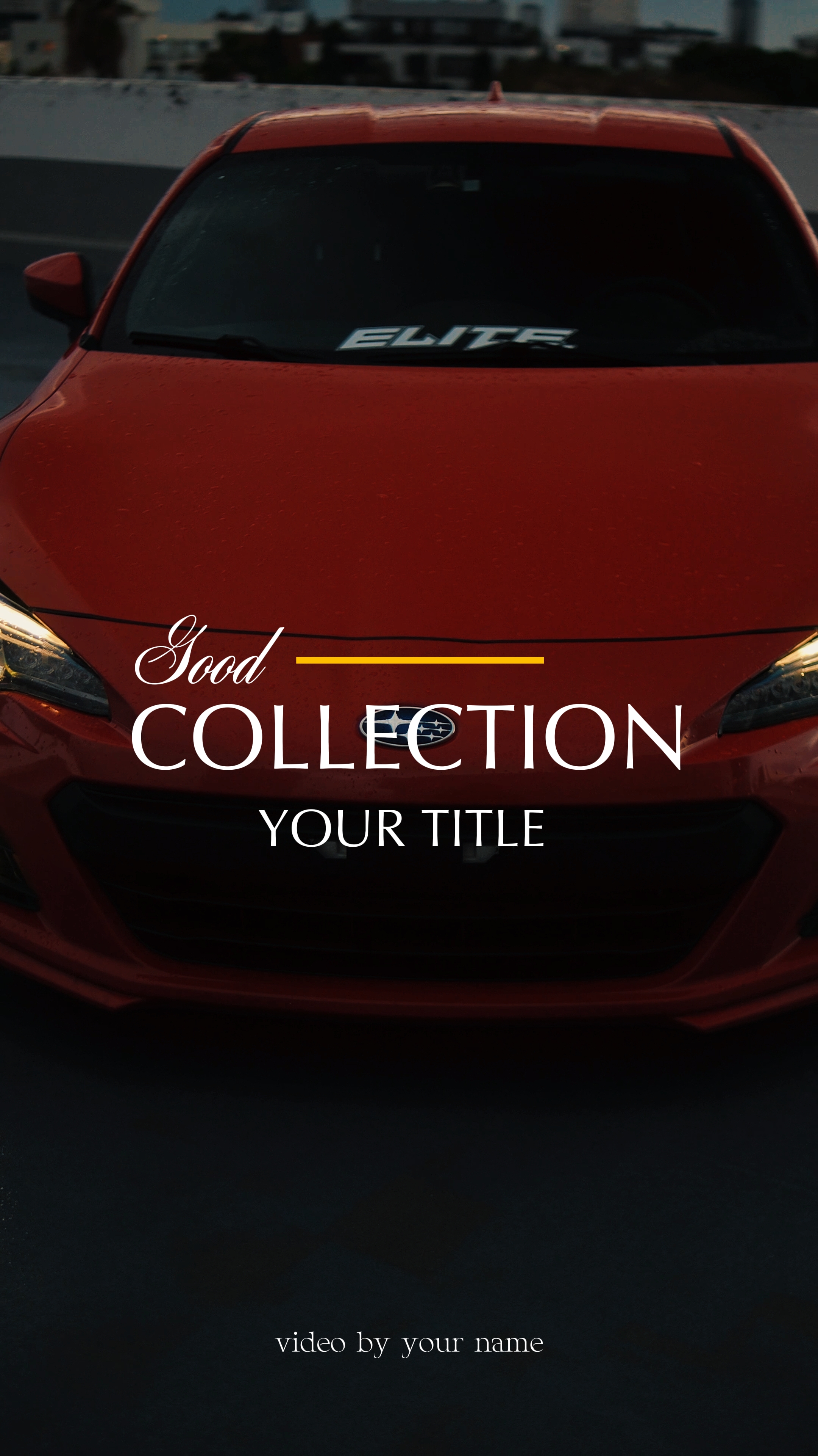 cinematic car edit 