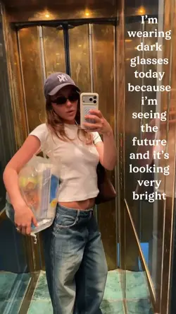 wearing dark glasses