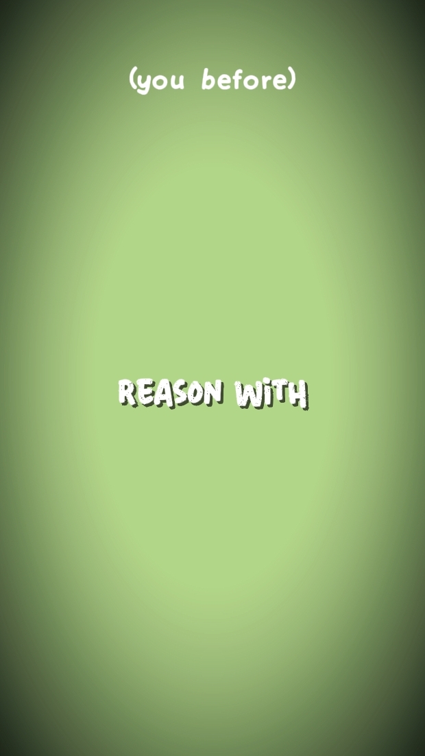 Tak bisa teason dengan...