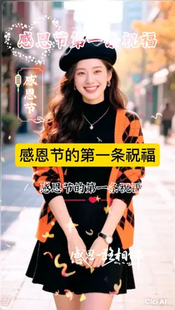 感恩节的第一条祝福