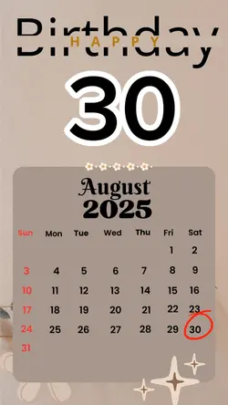 birthday 30 August