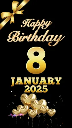 Birthday 8 Jan 2025