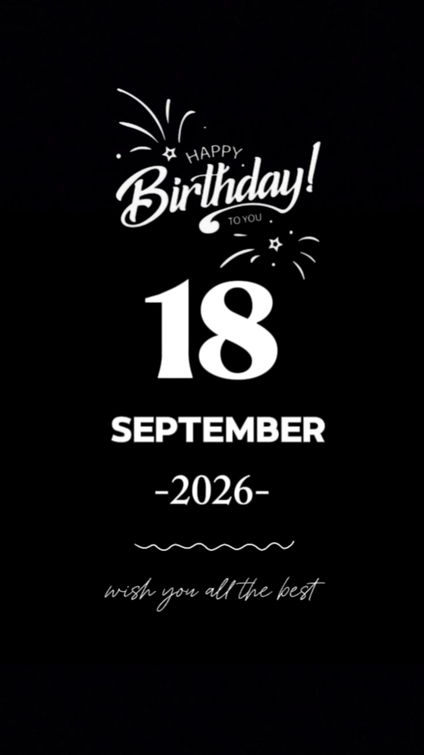 BDAY SON 18 SEPTEMBE