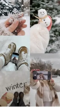Winter collage