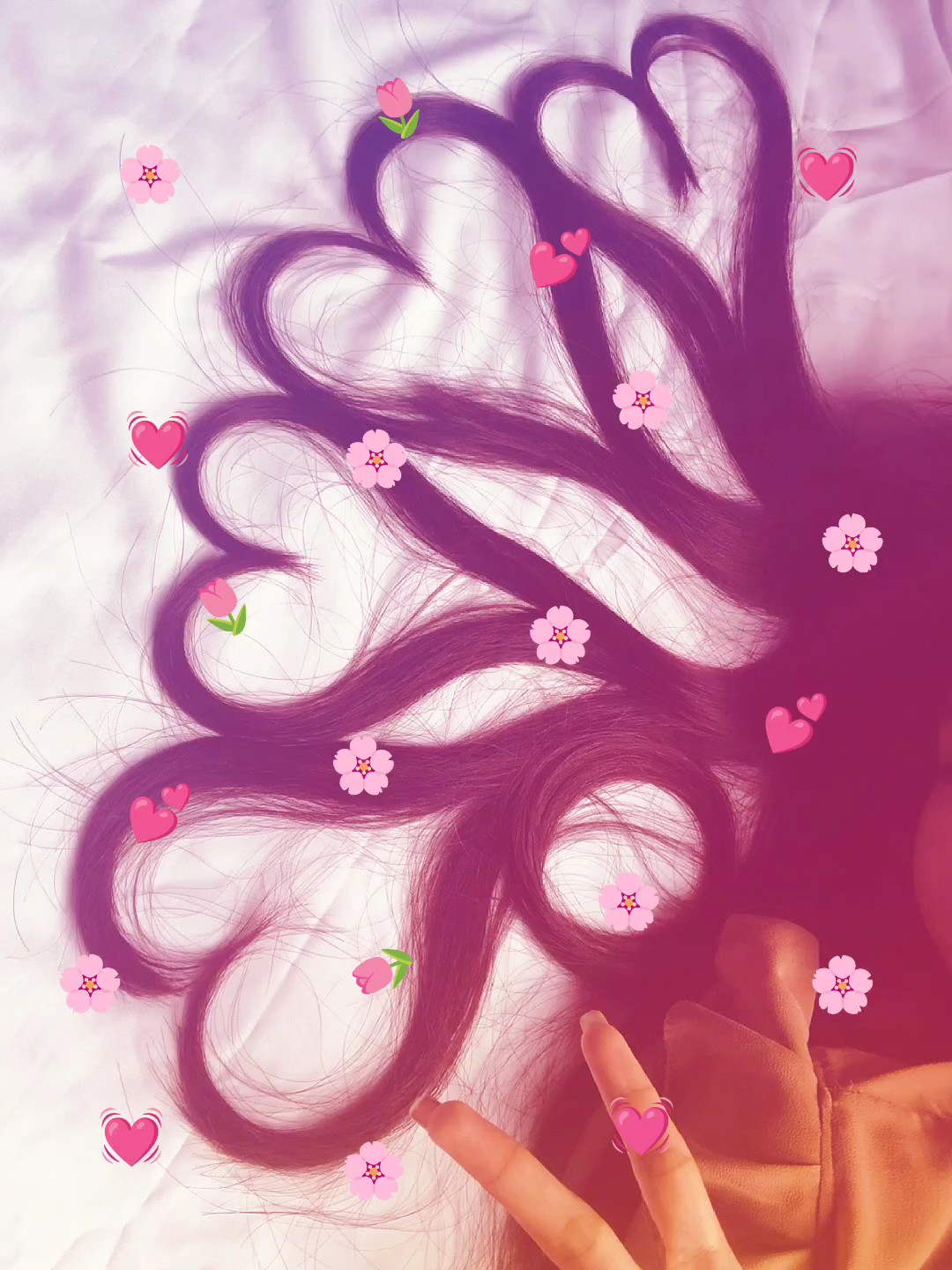 Tendência de cabelo do coração