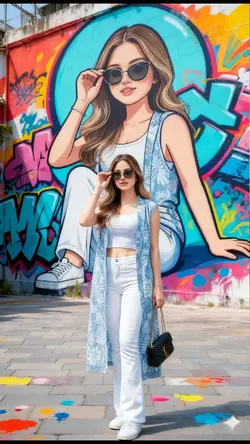 Ai grafiti mural