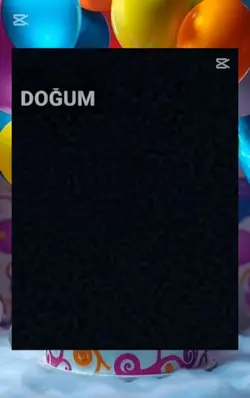 Doğum günü şablonu 