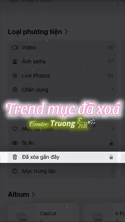 Mục đã xoá gần đây..