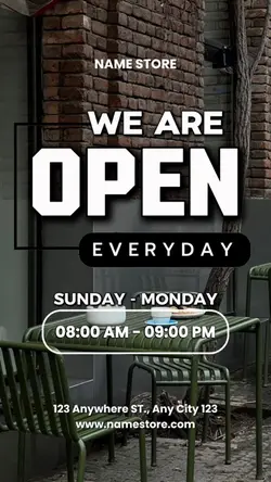 WE ARE OPEN