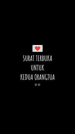 Surat Untuk Orangtua