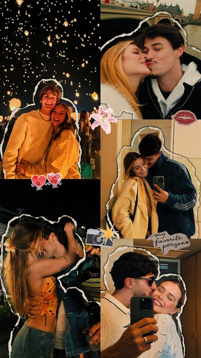 Collage de pareja 
