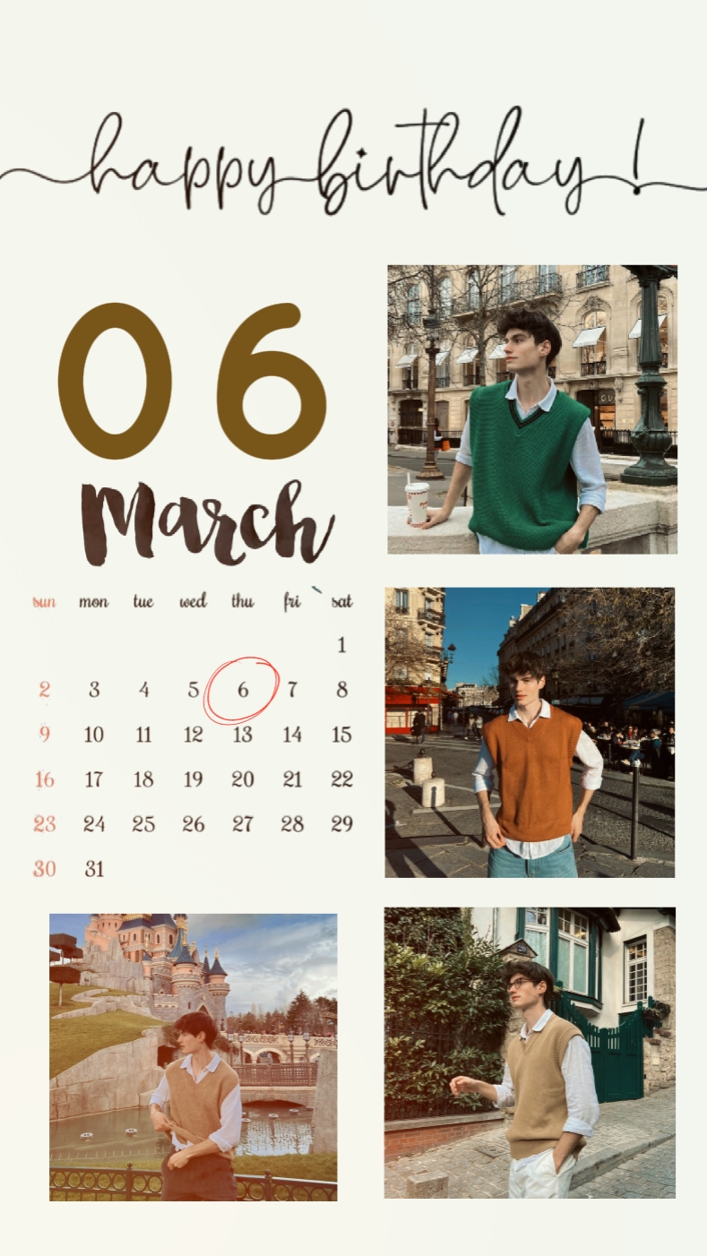 ANNIVERSAIRE LE 6 MARS