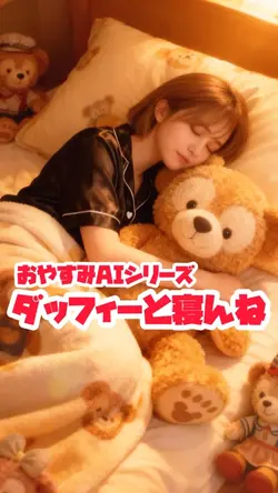 ダッフィーと寝んねAI✨