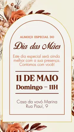 ALMOÇO DIA DAS MÃES 