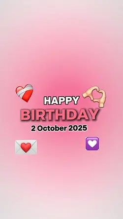 HBD 2 OCTOBER 2025 