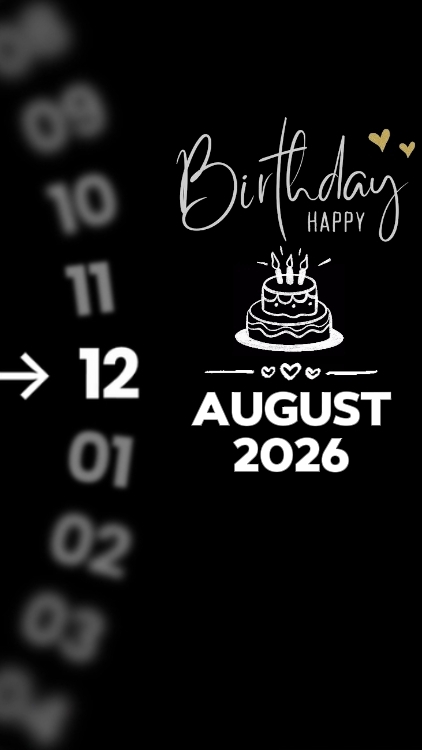 8월 12일 생일 아들 