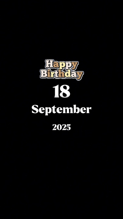 Geburtstag 18septembe
