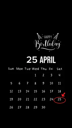 April 25,2026 Birthd