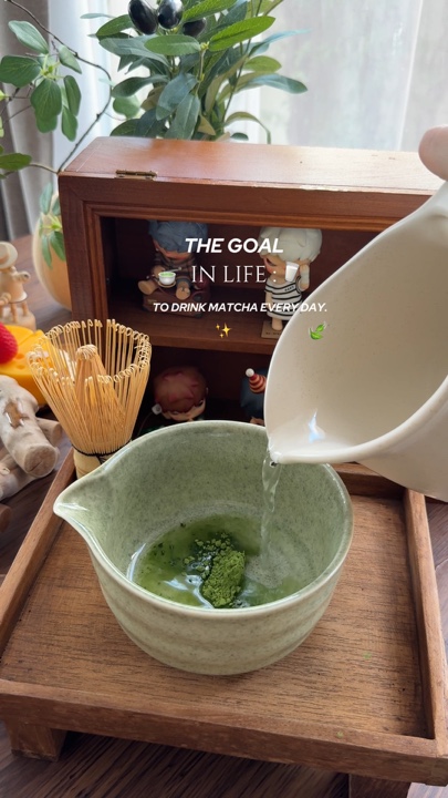 Matcha every day. 🥛🍵