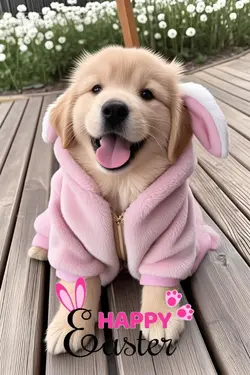 Happy Easter Dog 