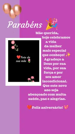 felizaniversário mãe