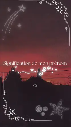 Signification prénom