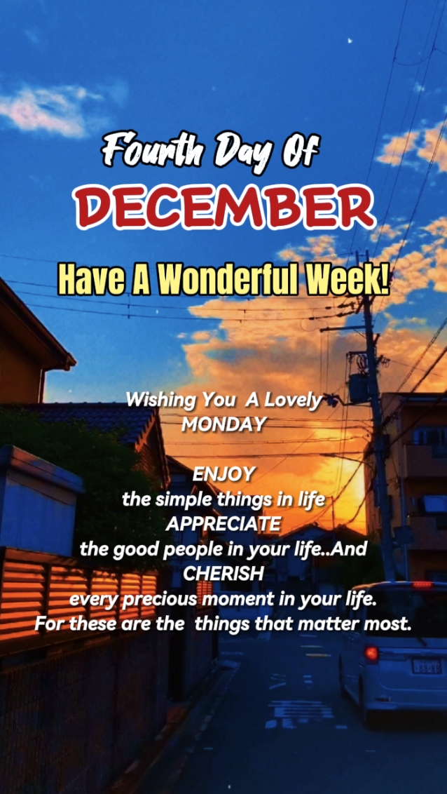 4TH DAY OF DECEMBER 