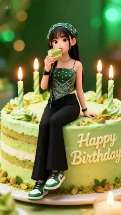 Green Sweet Birthday