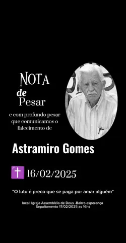Nota de pesar 