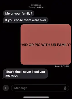 me or ur family?