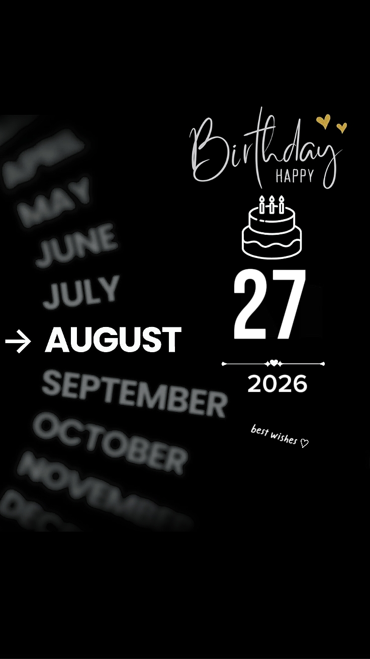 Birthday 27 August 