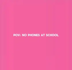 no phones