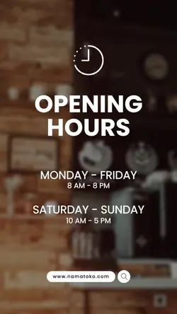 story : open hours