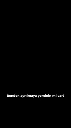 benden ayrılmaya 