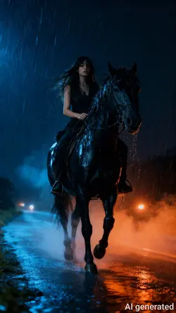 Reiten im regen