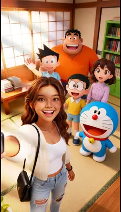 Selfie with Doraemon