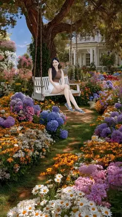 flower garden view